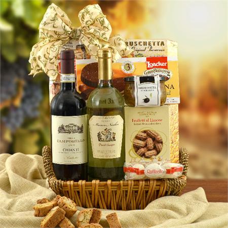 Italian Wine Gift Basket