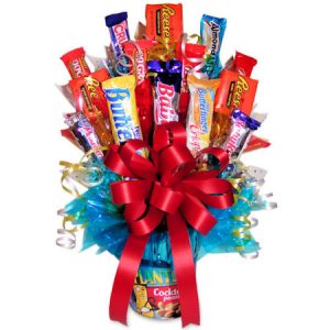 Nuts To You Candy Bouquet - Gift Baskets for Delivery
