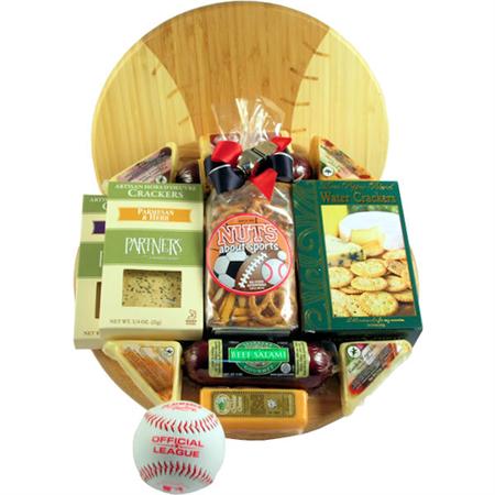 Baseball Fan Meat & Cheese Gift Tray