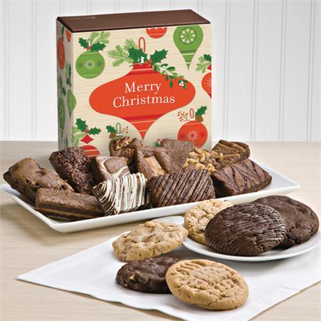 Merry Christmas Cookies & More Gift Box - Gift Baskets for Delivery