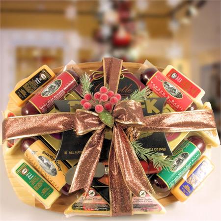 Deluxe Meat & Cheese Gift Basket - Gift