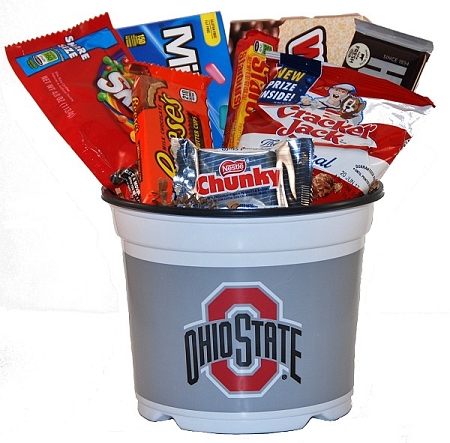 Ohio State Snack Bucket Gift Basket