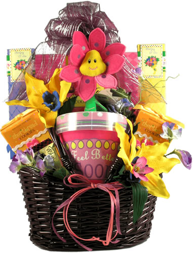 get well soon gift basket  Get well soon gifts, Get well soon, Gift  baskets for women