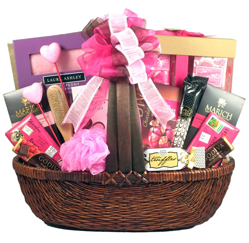 Pretty In Pink, Valentine's Day Gift Basket Gift Baskets