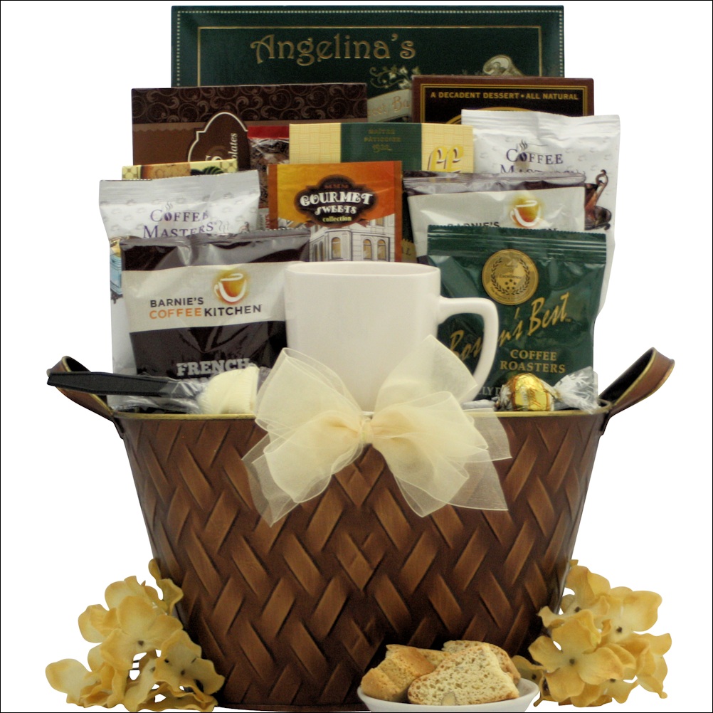 Coffee Connoisseur Gourmet Coffee Gift Basket Gift Baskets For Delivery