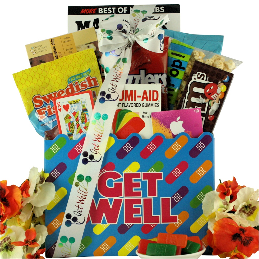 Humor and Tunes: Teen Get Well Gift Basket - Ages 13 & Up