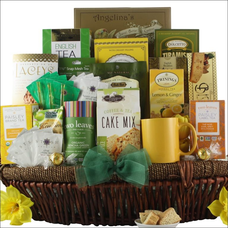 Tea Lovers Dream Gourmet Tea Gift Basket Gift Baskets For Delivery