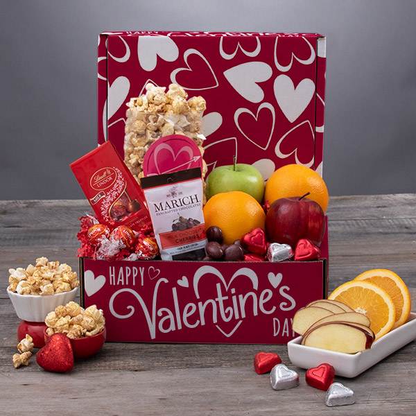 My Fruity Valentine Gourmet Gift Box Gift Baskets for